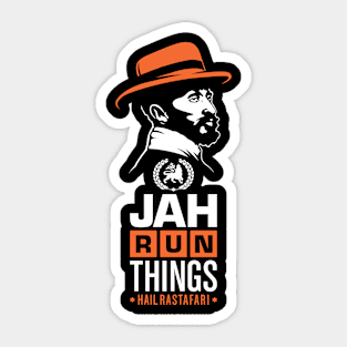 Jah Run Things Sticker